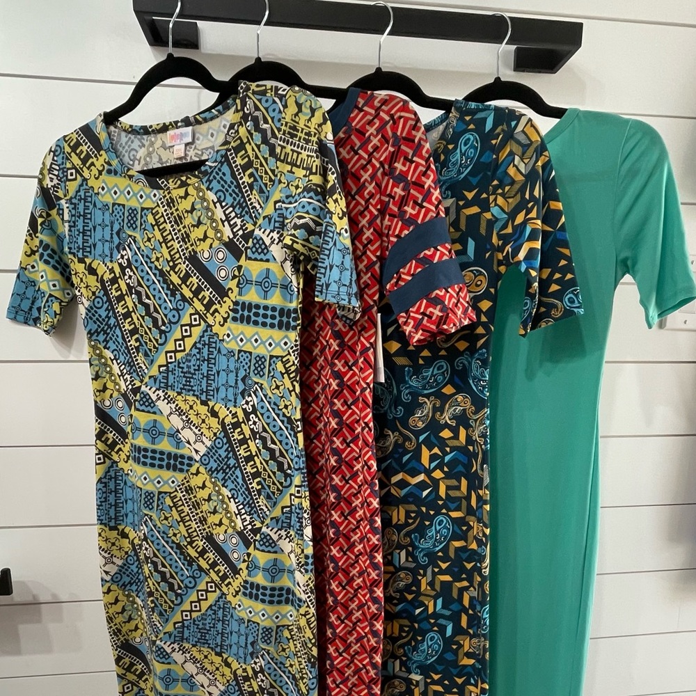 Bundle of 4 XXS Lularoe Julia Dresses